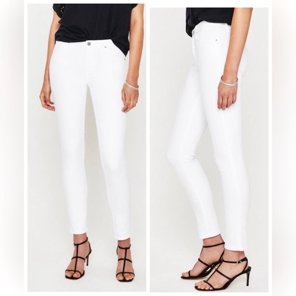 Ag Adriano Goldschmied Denim - AG Adriano Goldschmeid White THE PRIMA Mid-Rise Jean Size 30R